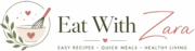 Eat With Zara logo – easy recipes and quick meals food blog branding