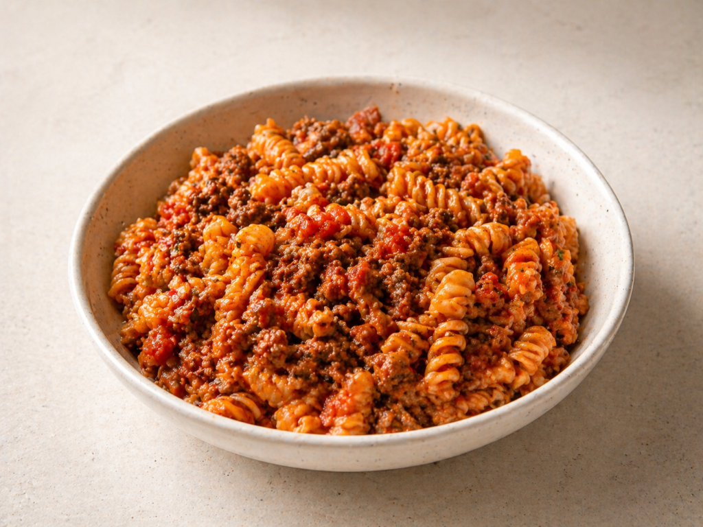 quick dinner recipes, quick ground beef pasta easy dinner recipe